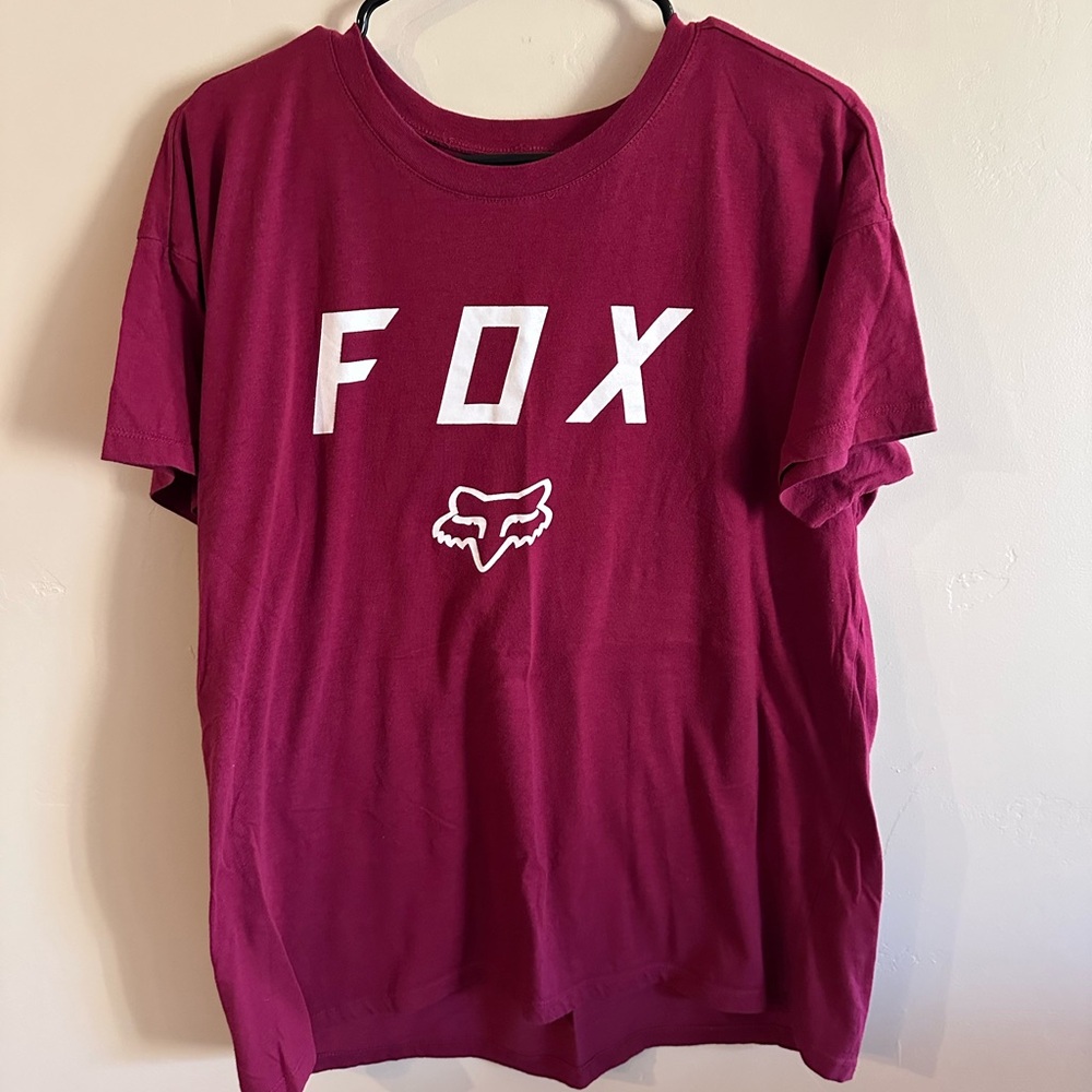 Fox Burgundy Short Sleeve Tee
